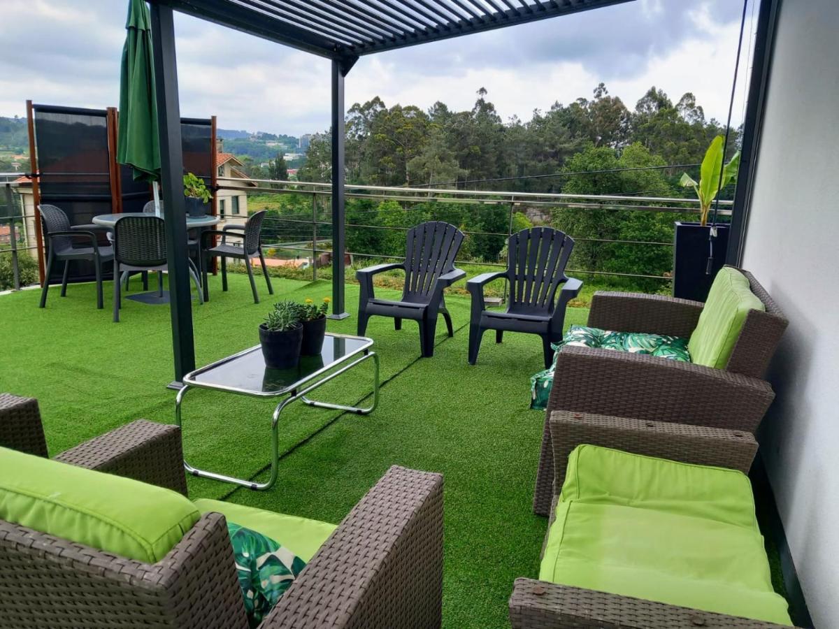Casa Rocha Velha Con Terraza Y Piscina Particular Appartement Santiago de Compostella Buitenkant foto